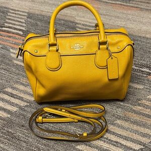 Coach Yellow Satchel Bag